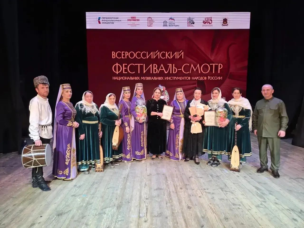 Народный ансамбль кумузисток из Сергокалинского района принял участие во Всероссийском фестивале- смотре национальных музыкальных инструментов народов России,